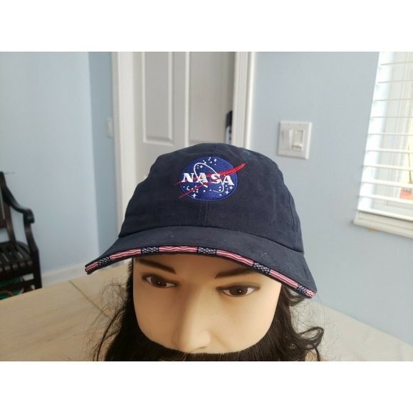 SIGNED Vintage 1980s NASA Space Utilization Hat Made In USA Autograph